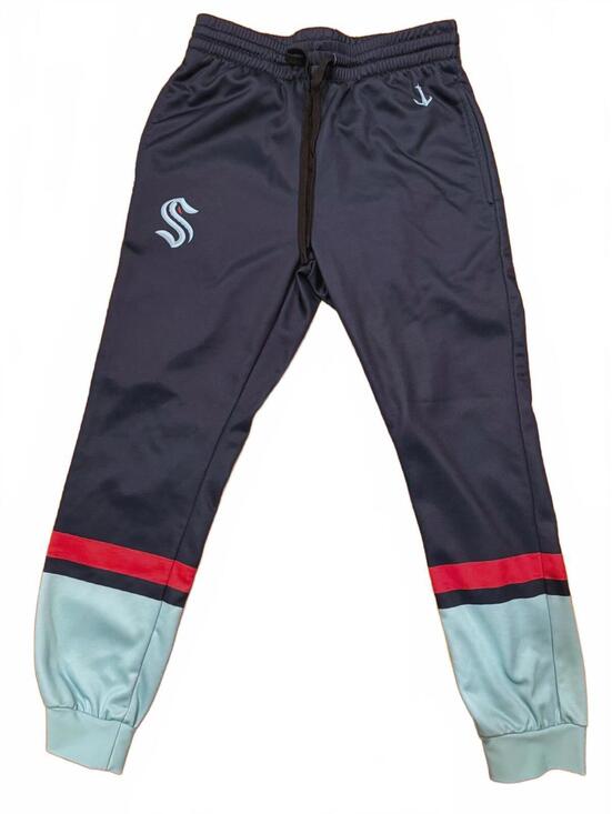 Calhoun Other - Official NHL Seattle Kraken Calhoun Joggers - Men’s Navy Blue Track Pants, Small